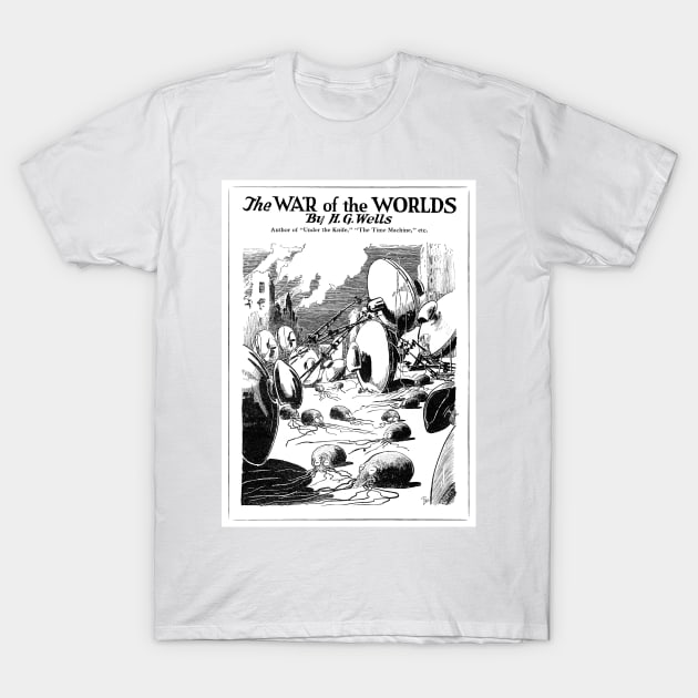 1920's War Of The Worlds Illustration T-Shirt by ArtShare